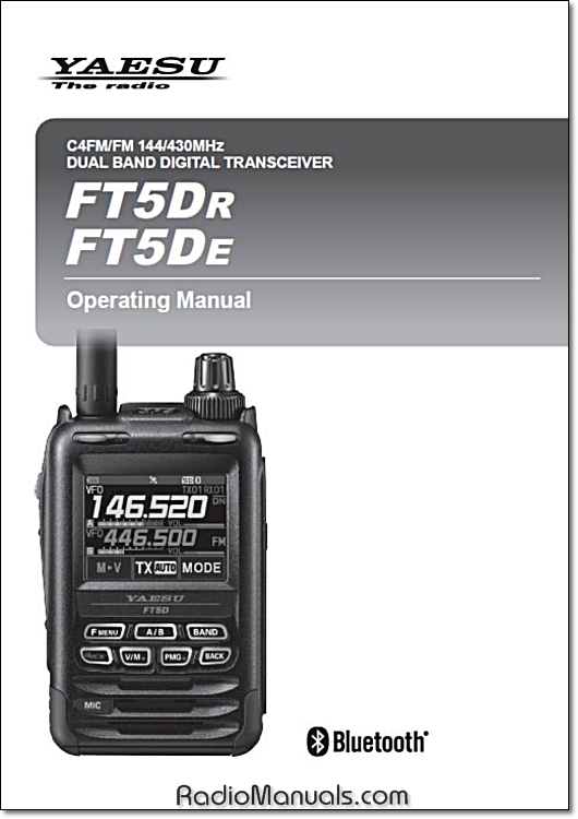 Yaesu FT5Dr / FT5De Operating Manual